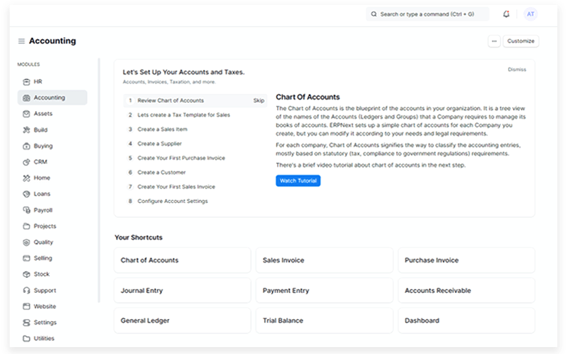 Chart of Accounts Image